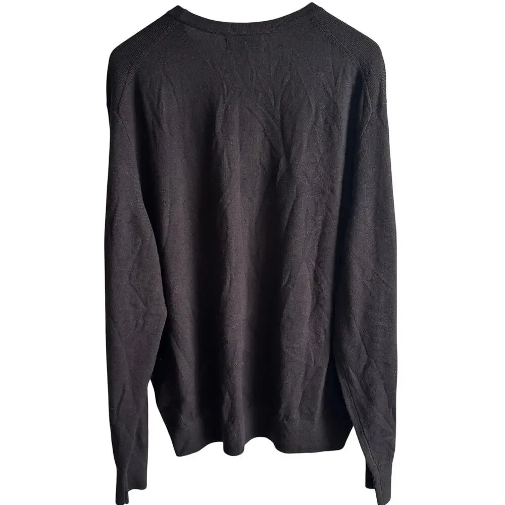 Banana Republic Italian Merino Crew Neck Sweater Brown XL 503264